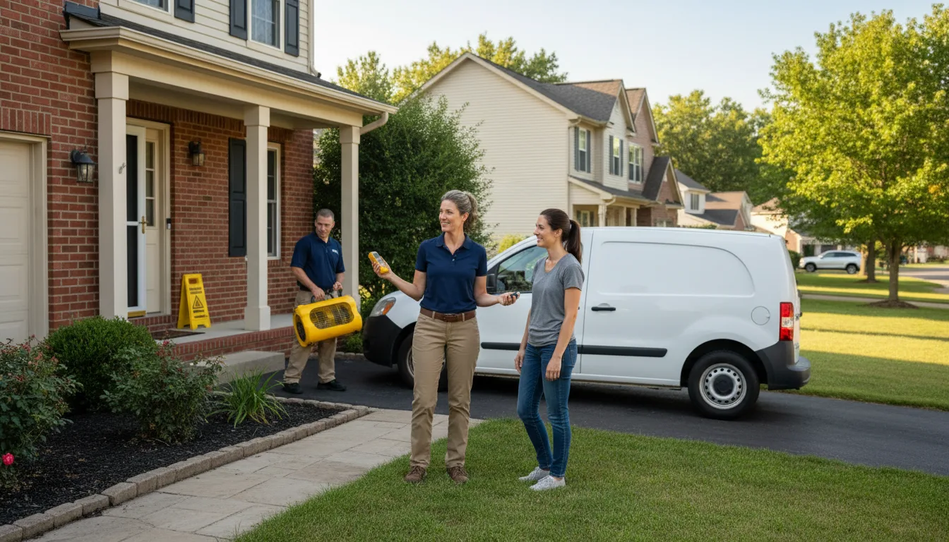 Residential water damage restoration in Weir, MS